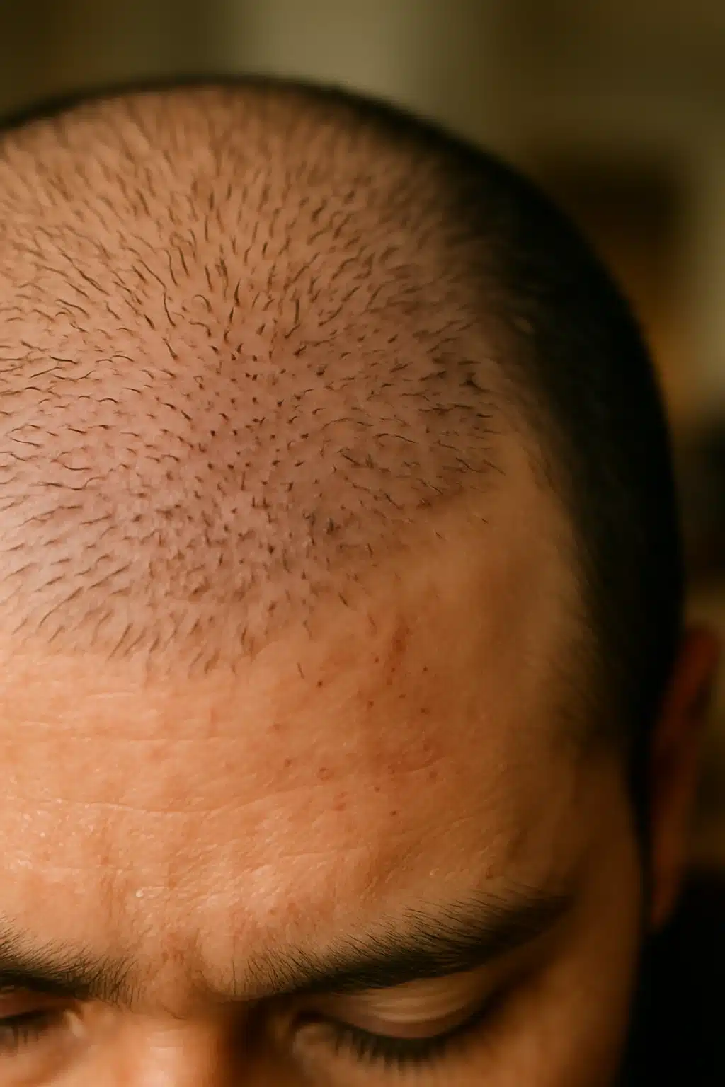 greffe de cheveux après 1 mois